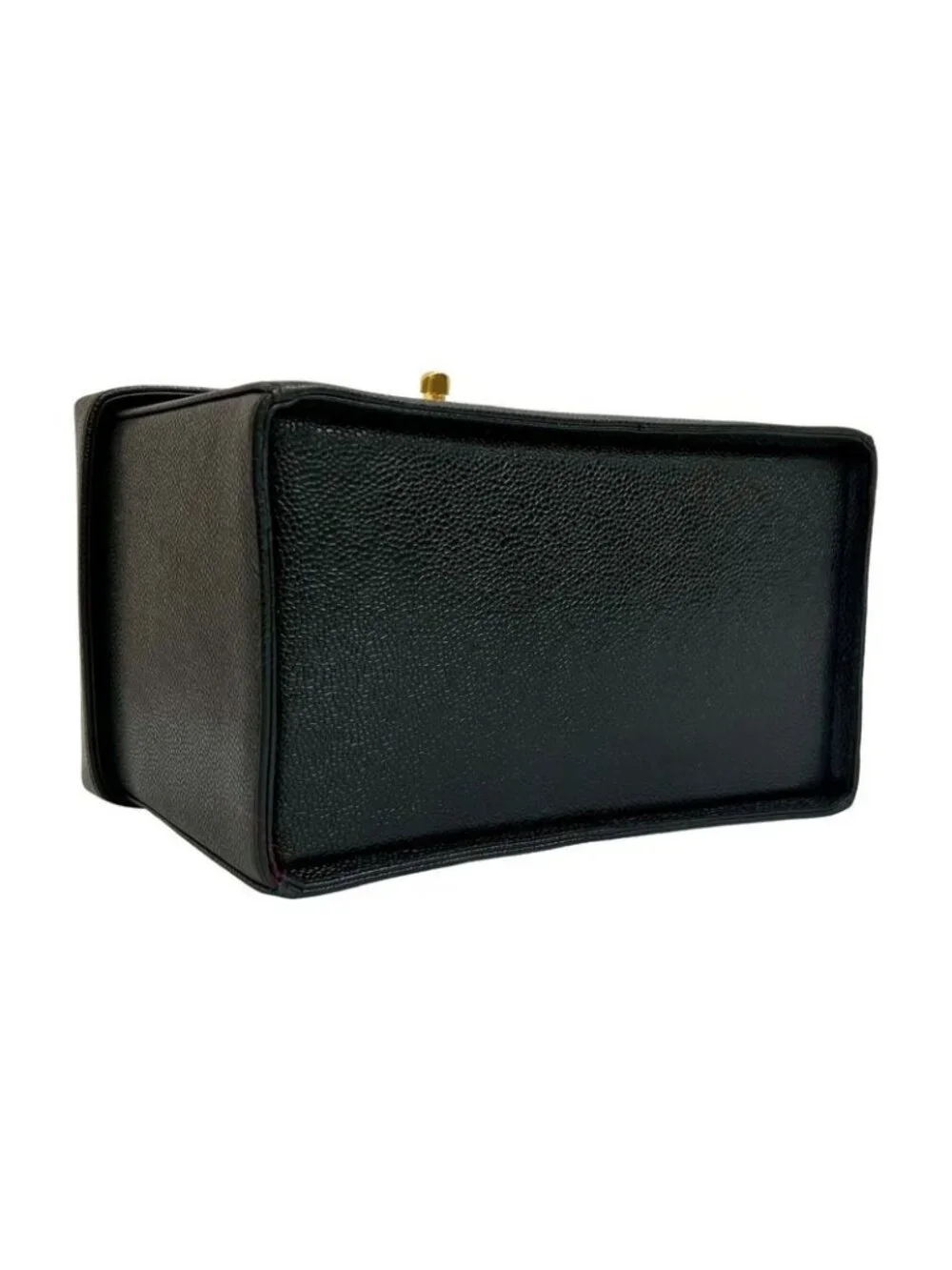 Chanel CC Logo Matte Caviar Leather 2-Way Shoulder Bag - Picture 6 of 9